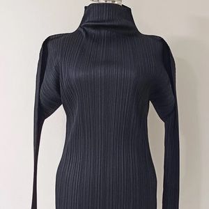 Issey Miyake Pleats Please turtleneck top